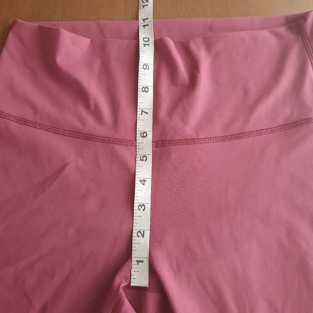 Lululemon mauve pink wunder under cropped leggings size 10 - Picture 2 of 7